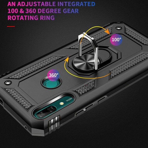Huawei P Smart Z CaseUp Magnetic Ring Holder Kılıf Kırmızı 3